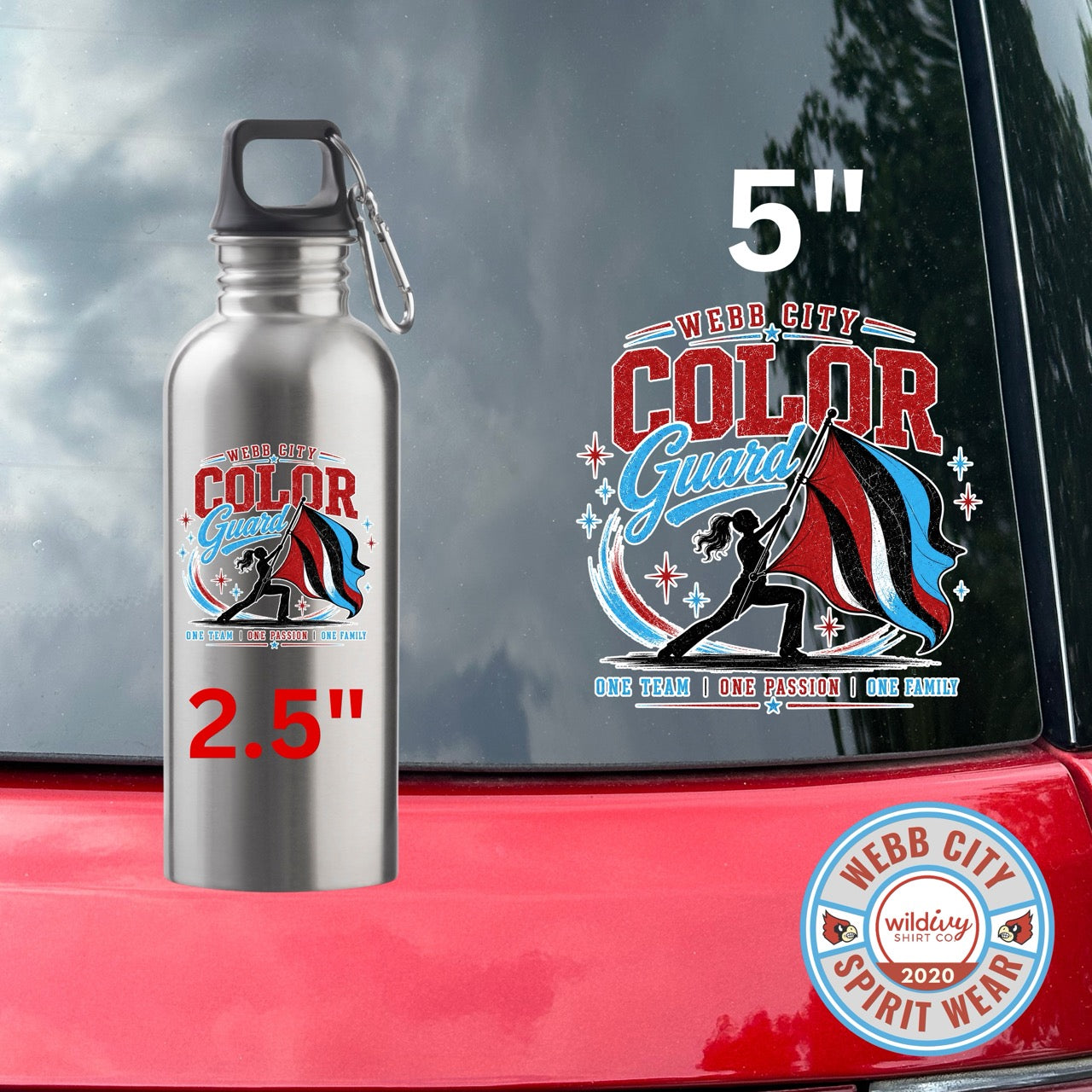 Band Boosters Fundraiser: Window/Cup Decal Color Guard