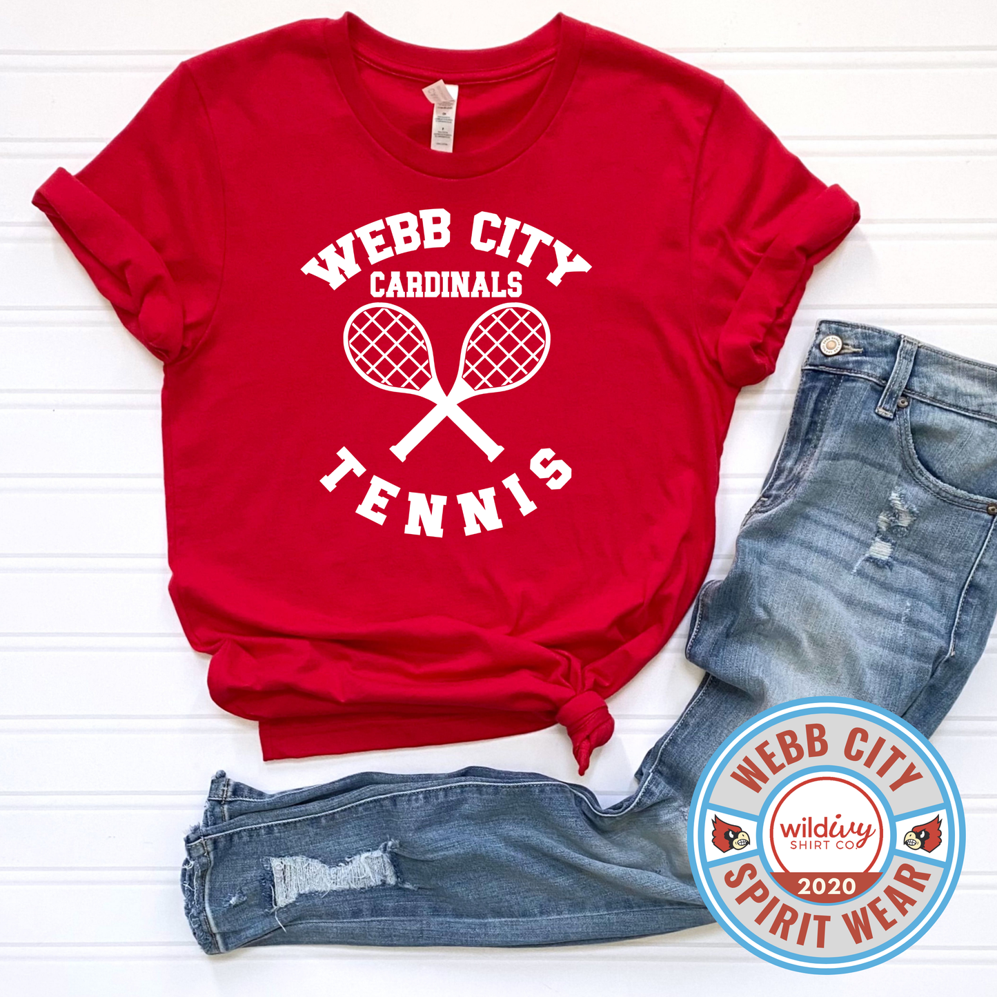 Webb City Cardinals Tennis Single Color