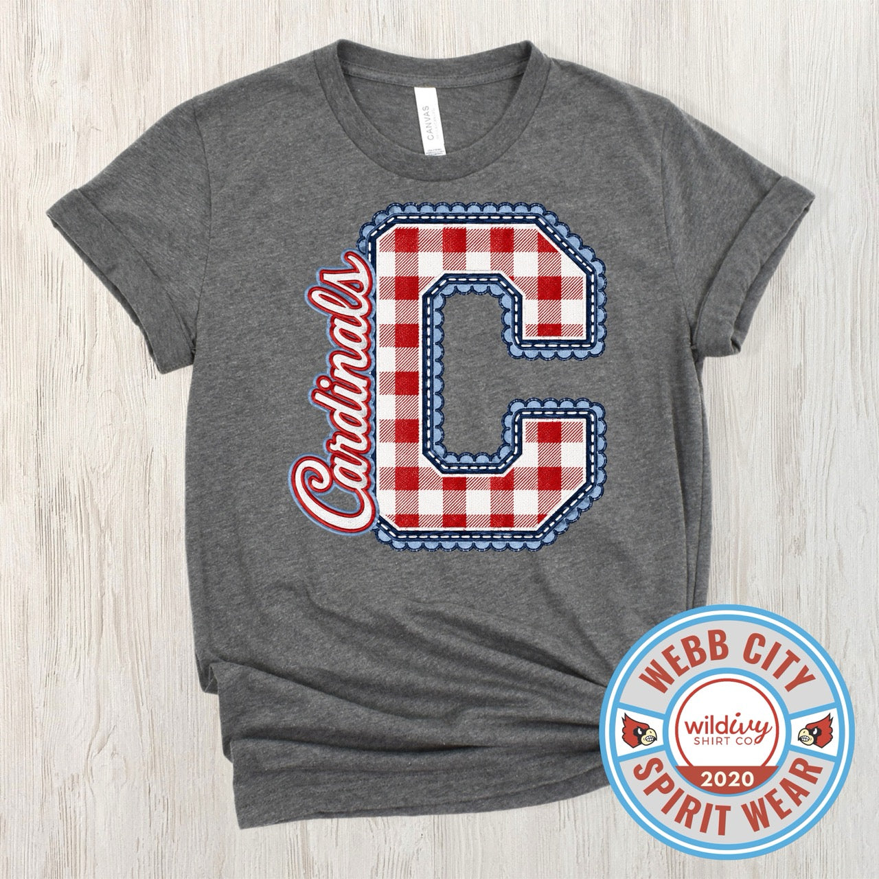 Cardinals C Gingham