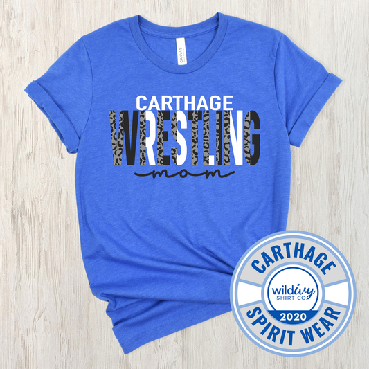 Carthage Wrestling Mom Leopard