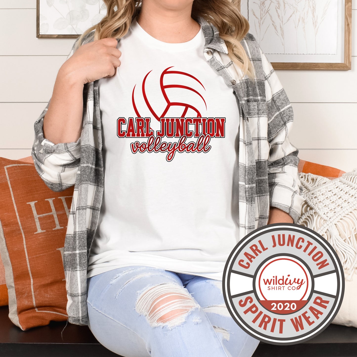 Carl Junction Volleyball Cursive
