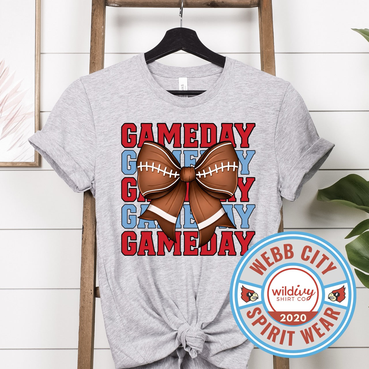 Webb City Game Day Football Bow