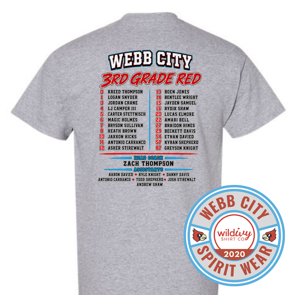 Webb City 3rd Grade Red Football 2026