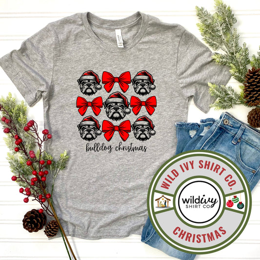 Bulldogs Christmas Bows