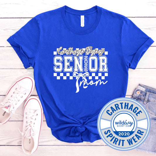 Carthage Tigers Senior Mom 2026 Bow