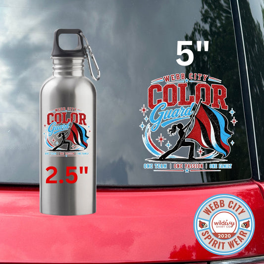 Band Boosters Fundraiser: Window/Cup Decal Color Guard