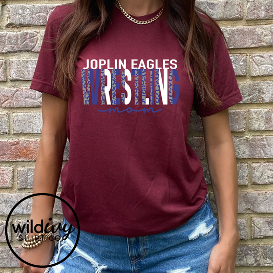 Joplin Eagles Wrestling Mom Leopard