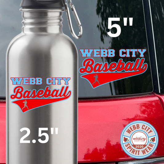 Permanent Decal: Webb City Baseball 5"