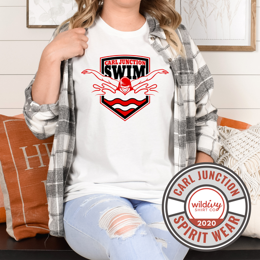 FUNDRAISER: Carl Junction Swim 2024 (Red & Black on White)