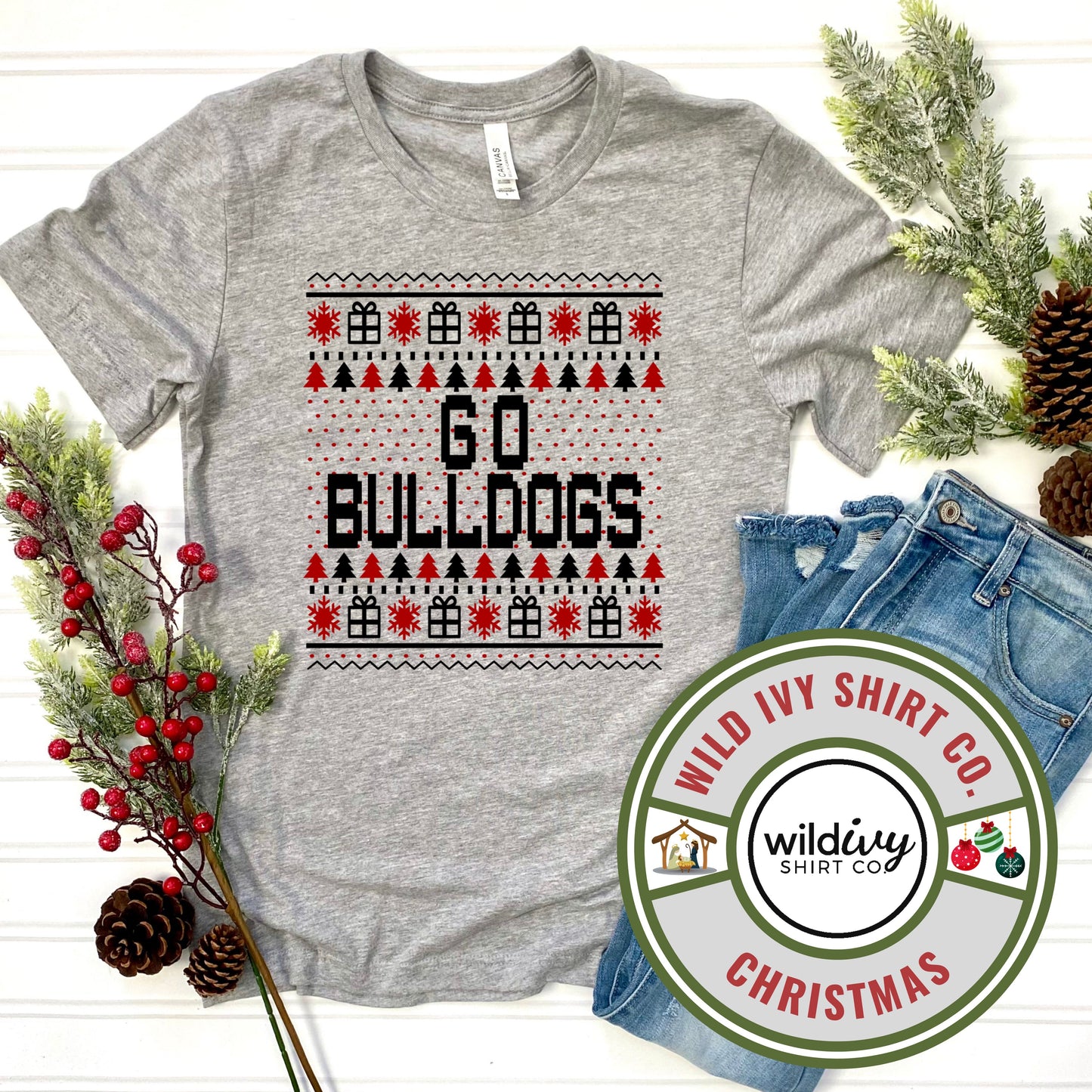 Go Bulldogs Christmas Sweater