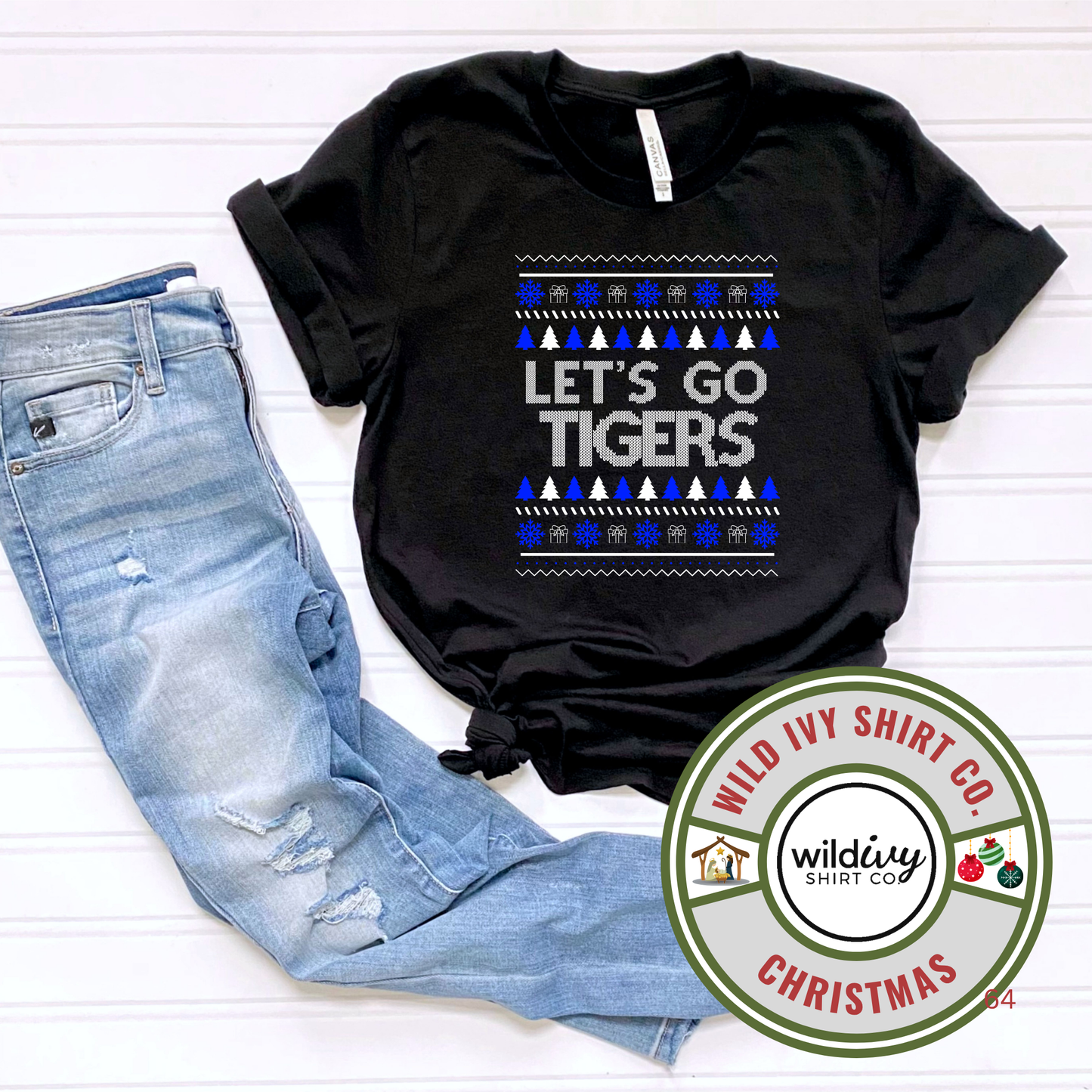 Let's Go Tigers Christmas Sweater