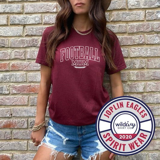 Football Mom Laces Outline