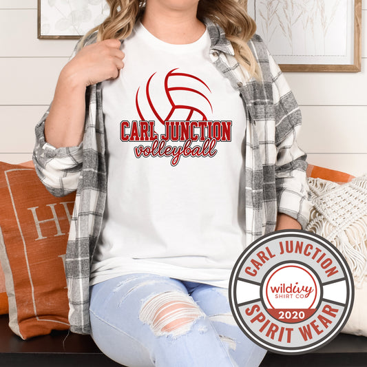 Carl Junction Volleyball Cursive