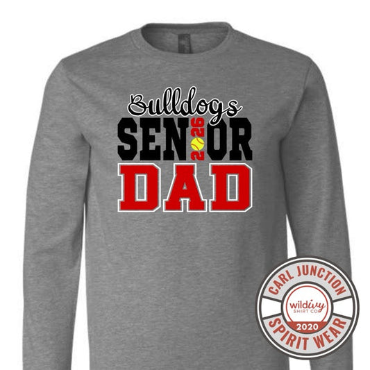 Bulldogs Senior Dad 2026 Softball
