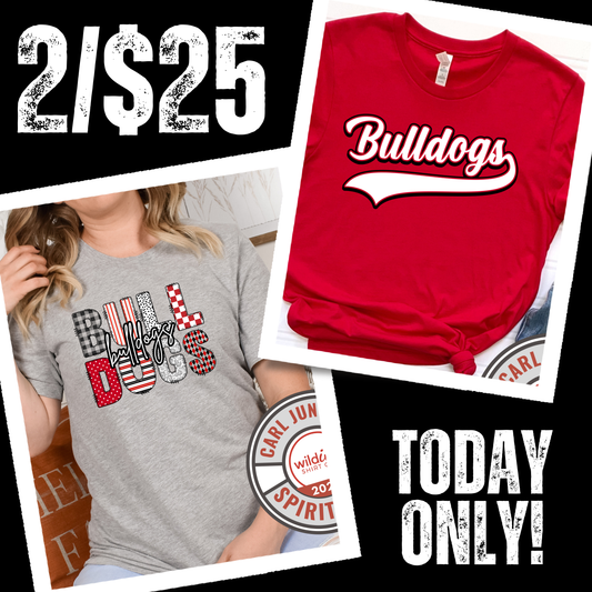 2 for $25 Carl Junction Tees 2.3.26