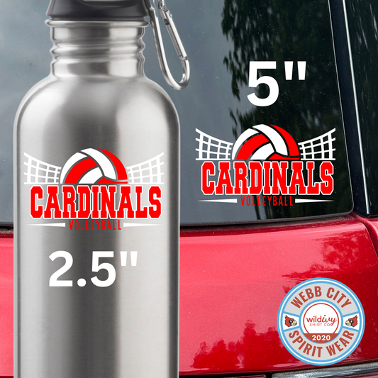 Permanent Decal: Webb City Volleyball 5"