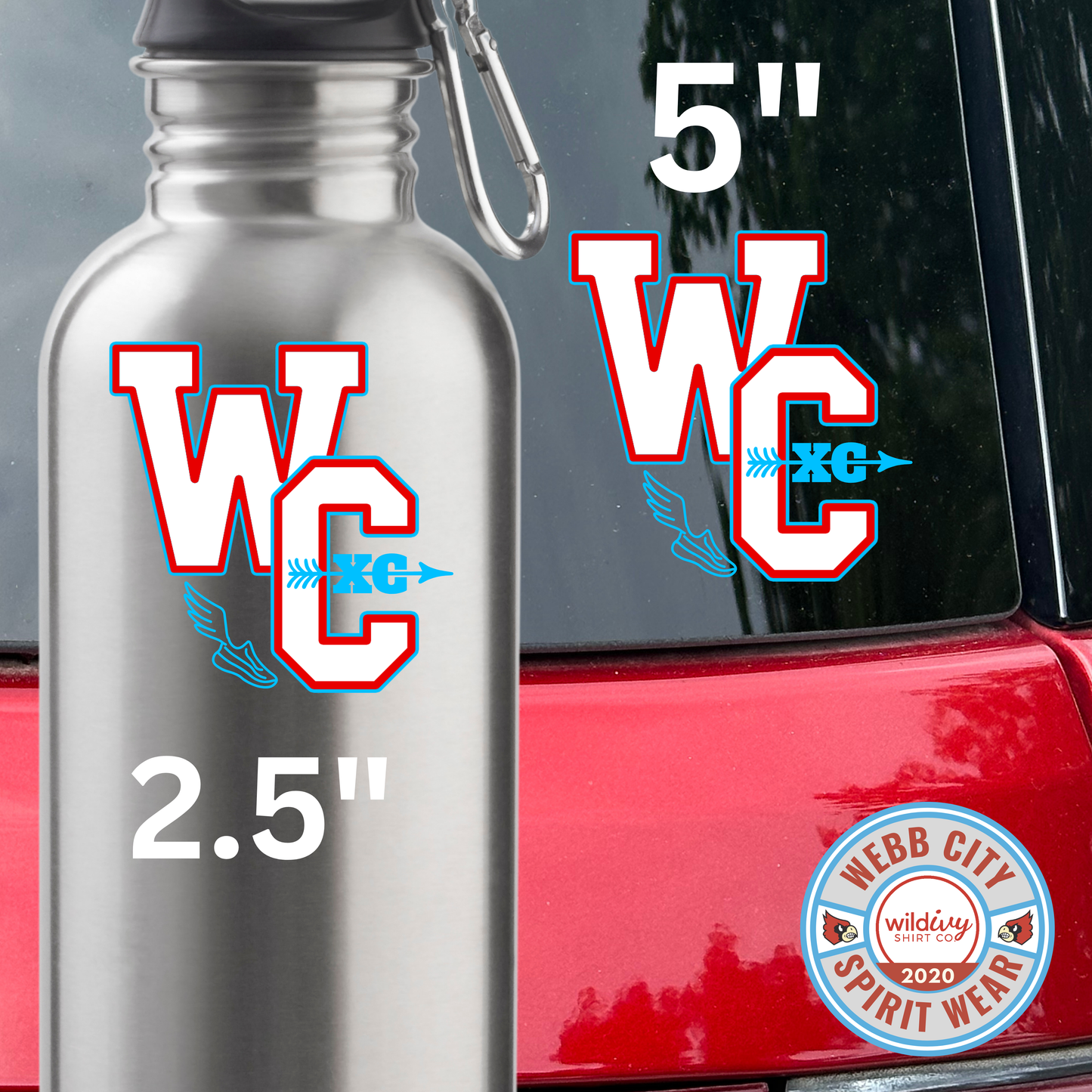 Permanent Decal: Webb City XC 2.5"