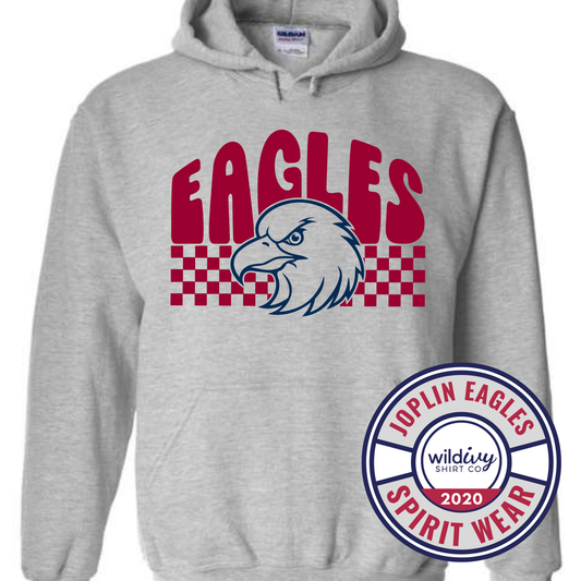 Joplin Eagles Checkered Colored On Grey