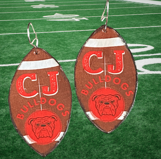 Carl Junction Bulldogs Earrings