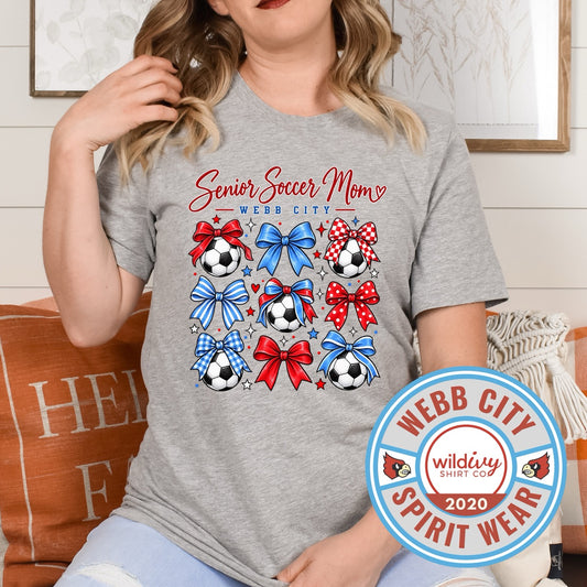 Webb City Soccer Senior Mom Bows & Soccer Balls 2027