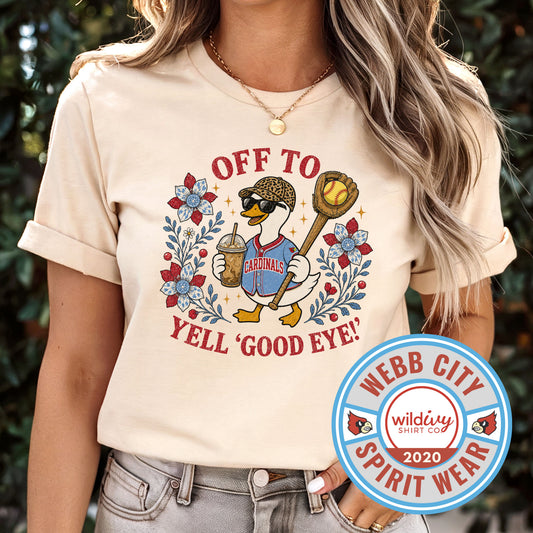 Off To Yell 'Good Eye!"
