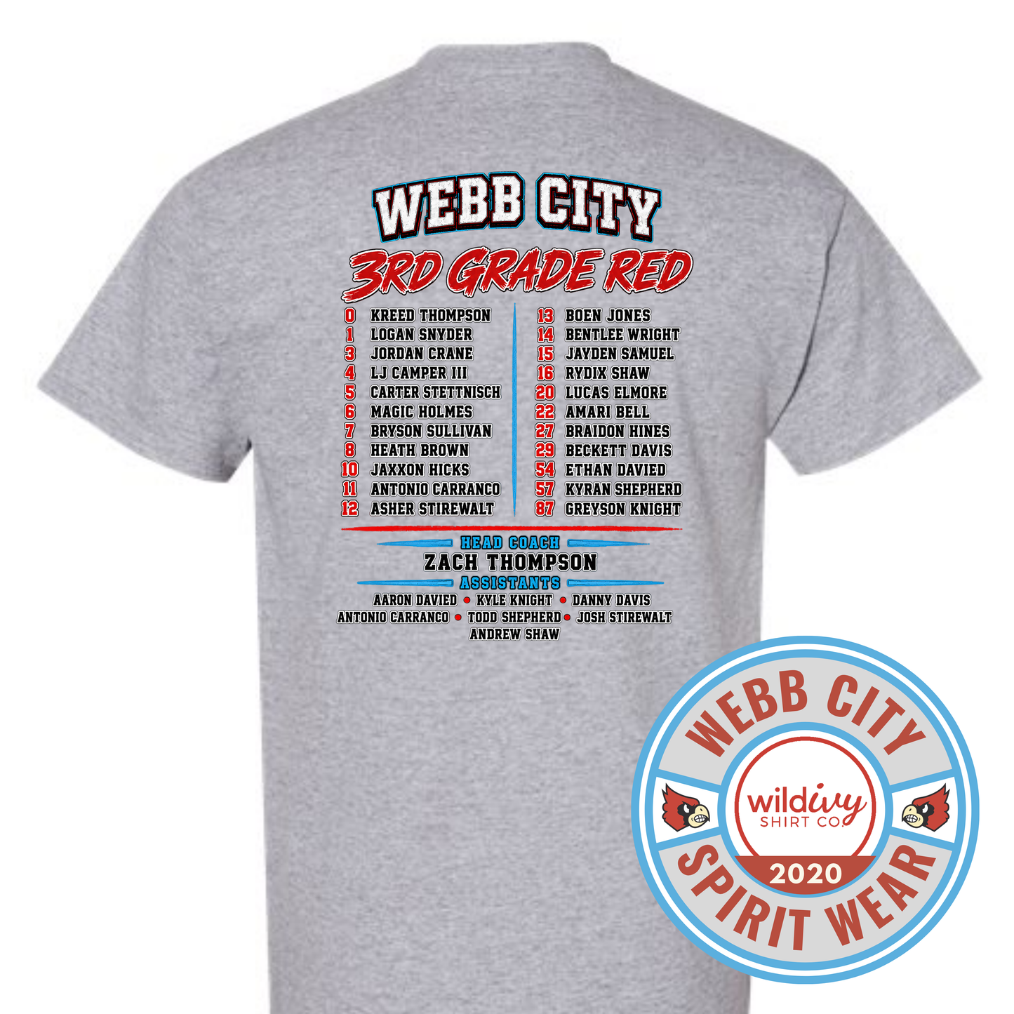 Webb City 3rd Grade Red Football 2026