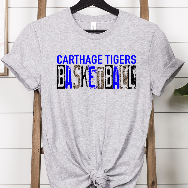 Carthage Tigers Basketball Leopard