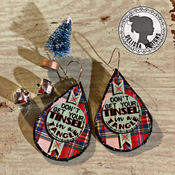 Don't Get Your Tinsel In A Tangle Earrings